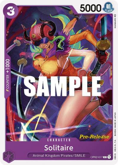 Solitaire OP02-077 Paramount War Pre-Release Cards Card