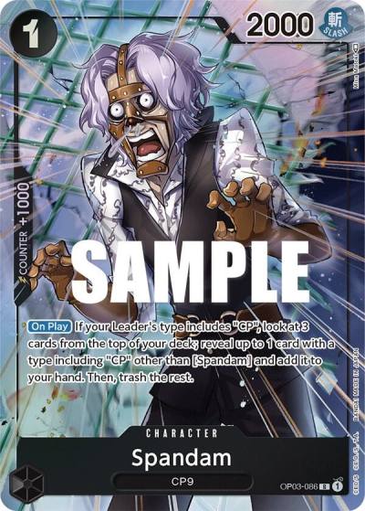 Spandam (Alternate Art) OP03-086 Pillars of Strength Card