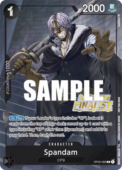 Spandam (Offline Regional 2023) [Finalist] OP03-086 One Piece Promotion Cards Card