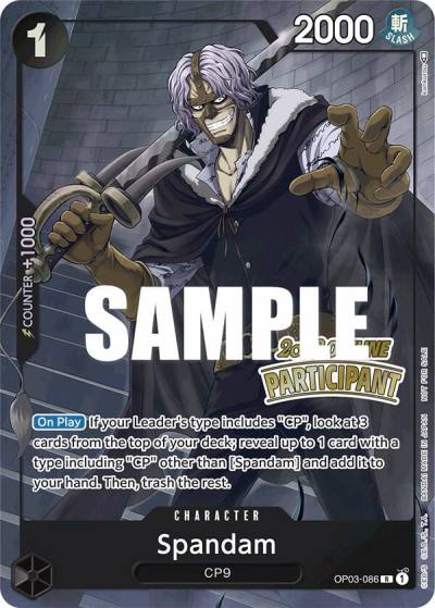 Spandam (Offline Regional 2023) [Participant] OP03-086 One Piece Promotion Cards Card