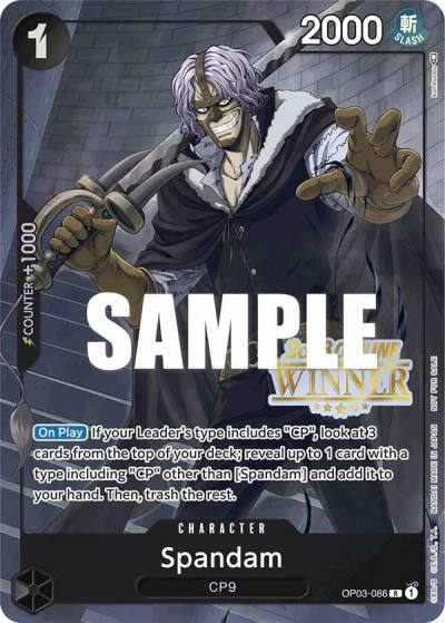 Spandam (Offline Regional 2023) [Winner] OP03-086 One Piece Promotion Cards Card