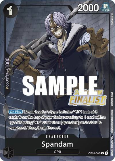 Spandam (Online Regional 2023) [Finalist] OP03-086 One Piece Promotion Cards Card