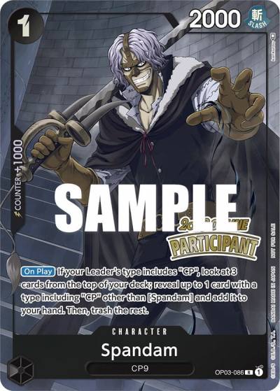 Spandam (Online Regional 2023) [Participant] OP03-086 One Piece Promotion Cards Card