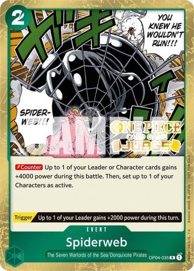 Spiderweb (Judge Pack Vol. 3) OP04-035 One Piece Promotion Cards Card