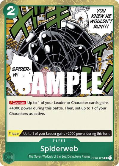 Spiderweb OP04-035 Kingdoms of Intrigue Card