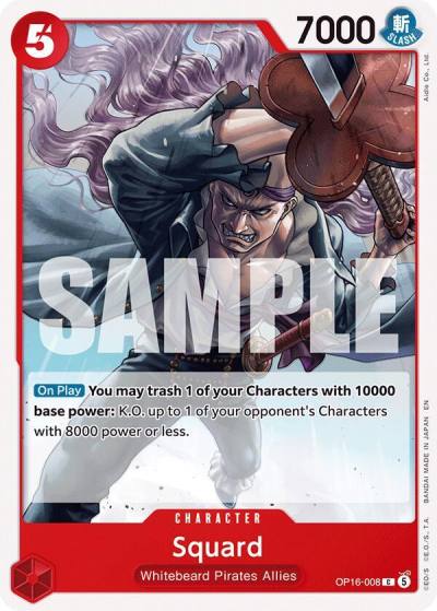 Squard OP16-008 The Time of Battle Card