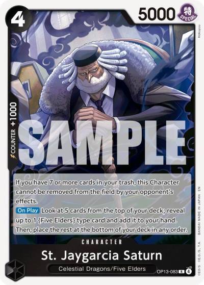 St. Jaygarcia Saturn OP13-083 Carrying On His Will Card