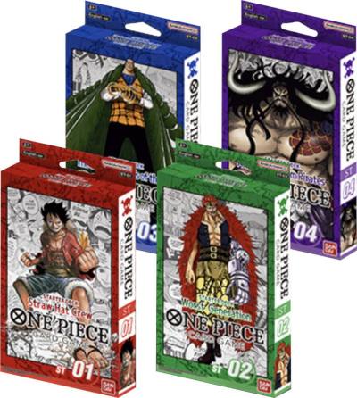 Starter Decks 1-4 [Set of 4]  Starter Deck 1: Straw Hat Crew Card