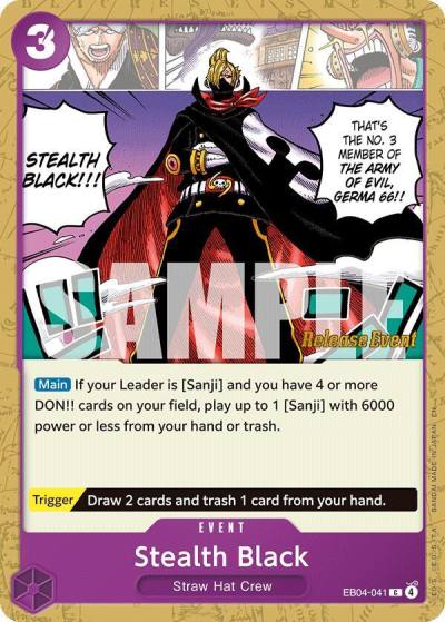 Stealth Black EB04-041 The Azure Sea's Seven Release Event Cards Card