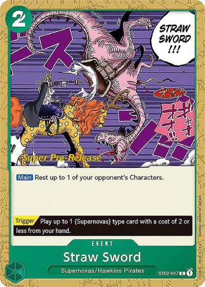 Straw Sword ST02-017 Super Pre-Release Starter Deck 2: Worst Generation Card