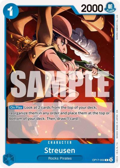 Streusen (050) OP17-050 The World's Strongest Warriors Card