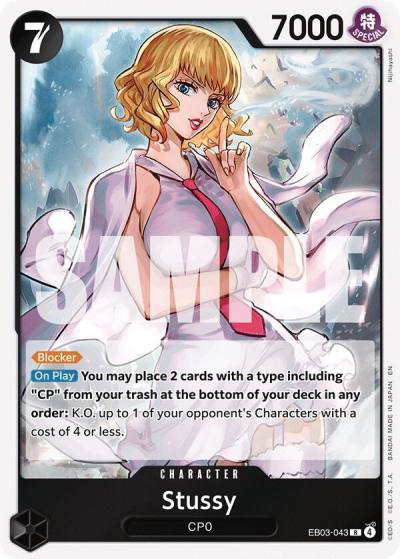Stussy EB03-043 Extra Booster: One Piece Heroines Edition Card