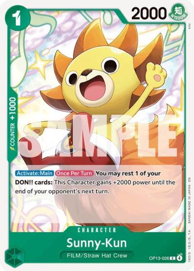 Sunny-Kun OP13-026 Carrying On His Will Card