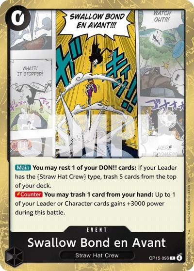Swallow Bond en Avant OP15-096 Adventure on Kami's Island Card