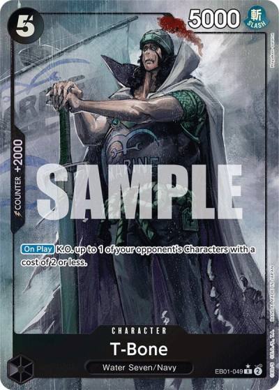 T-Bone (Alternate Art) EB01-049 Extra Booster: Memorial Collection Card