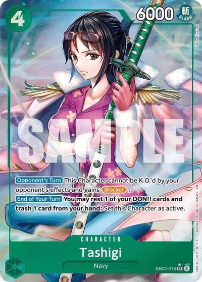 Tashigi (Alternate Art) EB03-018 Extra Booster: One Piece Heroines Edition Card