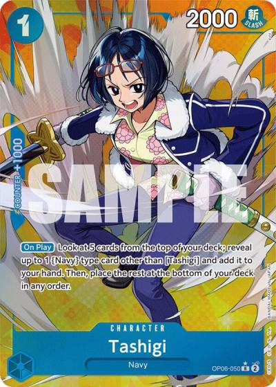 Tashigi (Alternate Art) OP06-050 Wings of the Captain Card