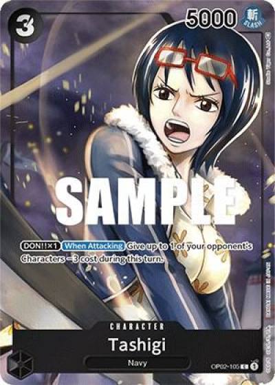 Tashigi (Box Topper) OP02-105 Paramount War Card