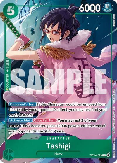 Tashigi (Dash Pack) OP14-029 The Azure Sea's Seven Card