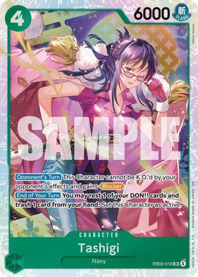 Tashigi EB03-018 Extra Booster: One Piece Heroines Edition Card