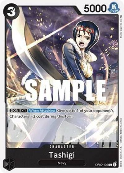 Tashigi OP02-105 Paramount War Card
