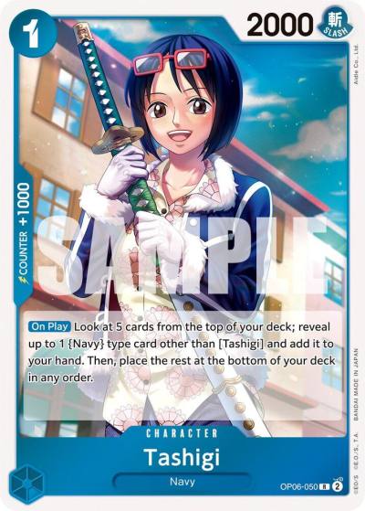 Tashigi OP06-050 Wings of the Captain Card