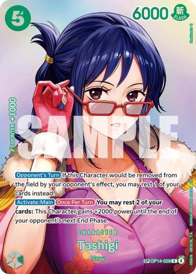 Tashigi (SP) OP14-029 The Time of Battle Card