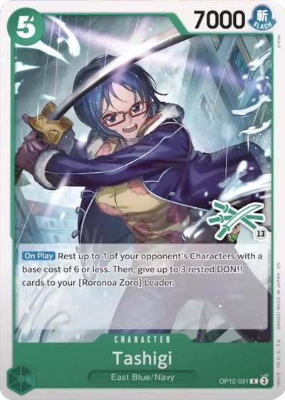 Tashigi (Zoro Deck) OP12-031 Learn Together Deck Set Card