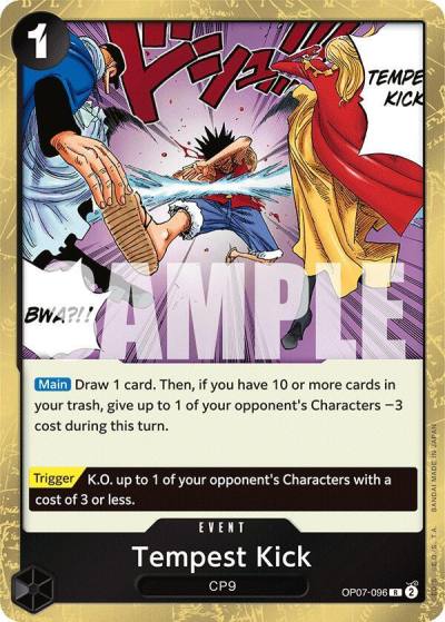 Tempest Kick OP07-096 500 Years in the Future Card