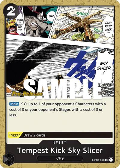 Tempest Kick Sky Slicer OP03-096 Pillars of Strength Pre-Release Cards Card
