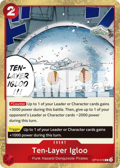 Ten-Layer Igloo (Pirate Foil) OP10-018 Premium Booster -The Best- Vol. 2 Card