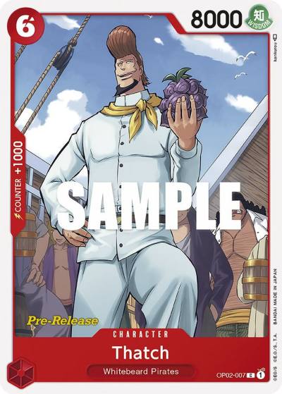Thatch OP02-007 Paramount War Pre-Release Cards Card