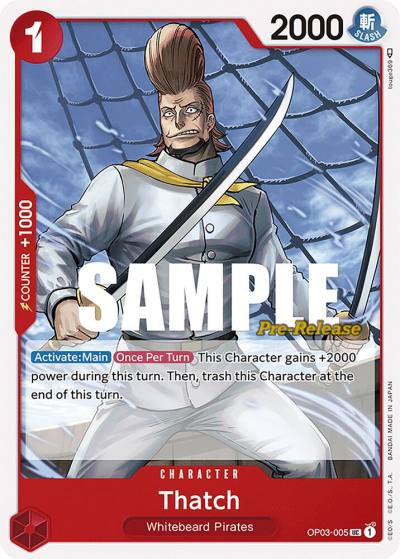 Thatch OP03-005 Pillars of Strength Pre-Release Cards Card
