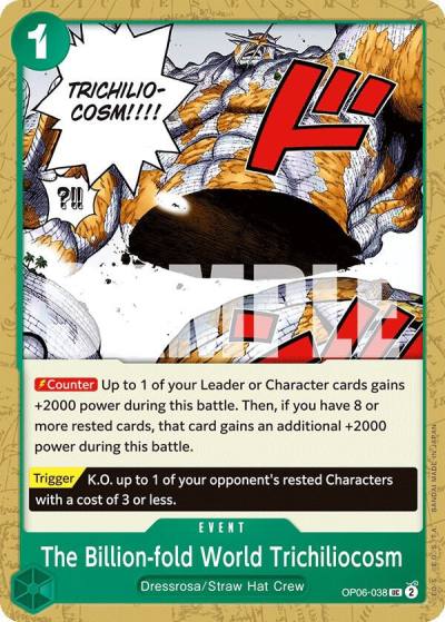 The Billion-fold World Trichiliocosm OP06-038 Wings of the Captain Card