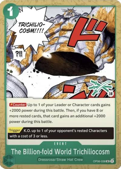 The Billion-fold World Trichiliocosm (Zoro Deck) OP06-038 Learn Together Deck Set Card