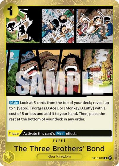 The Three Brothers' Bond ST13-019 Ultra Deck: The Three Brothers Card