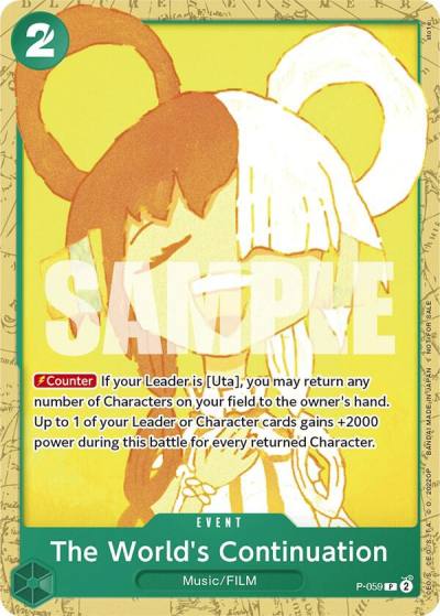 The World's Continuation (Starter Deck 11: Uta Deck Battle) P-059 One Piece Promotion Cards Card
