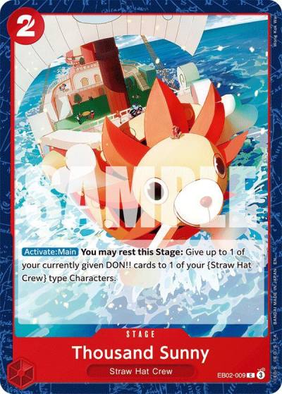 Thousand Sunny EB02-009 Extra Booster: Anime 25th Collection Card