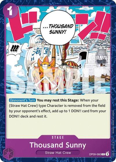 Thousand Sunny OP09-080 Emperors in the New World Card