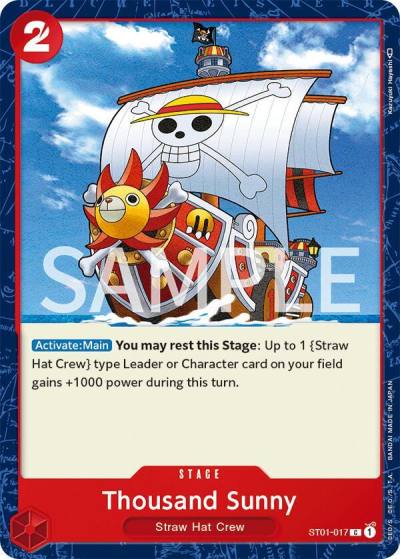 Thousand Sunny ST01-017 Revision Pack Cards Card