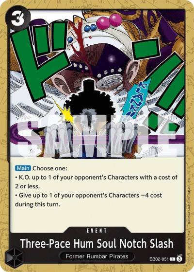 Three-Pace Hum Soul Notch Slash EB02-051 Extra Booster: Anime 25th Collection Card