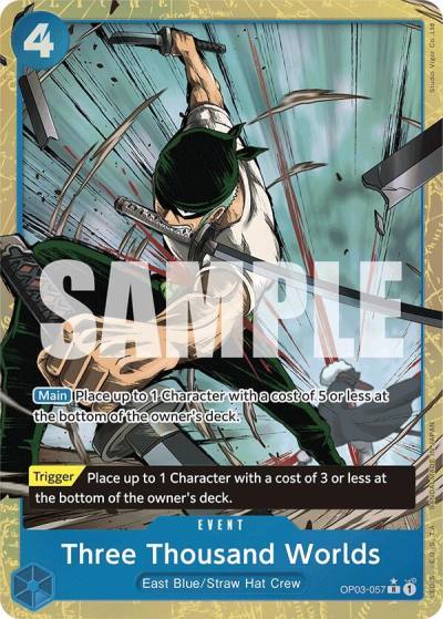 Three Thousand Worlds (Alternate Art) OP03-057 Premium Booster -The Best- Card