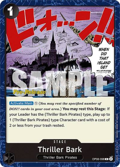 Thriller Bark OP06-098 Wings of the Captain Pre-Release Cards Card