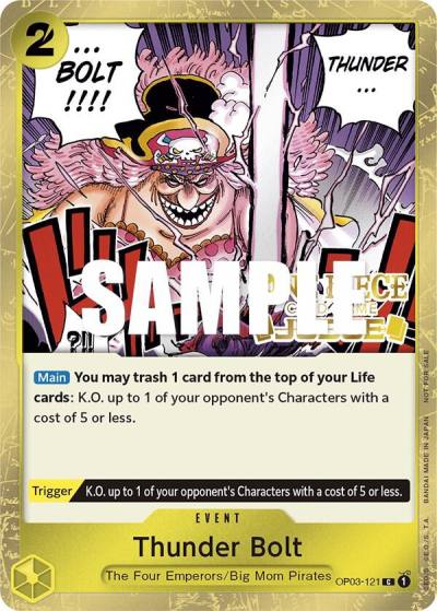 Thunder Bolt (Judge Pack Vol. 2) OP03-121 One Piece Promotion Cards Card