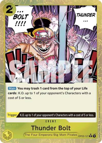Thunder Bolt (Textured Foil) OP03-121 Premium Booster -The Best- Card