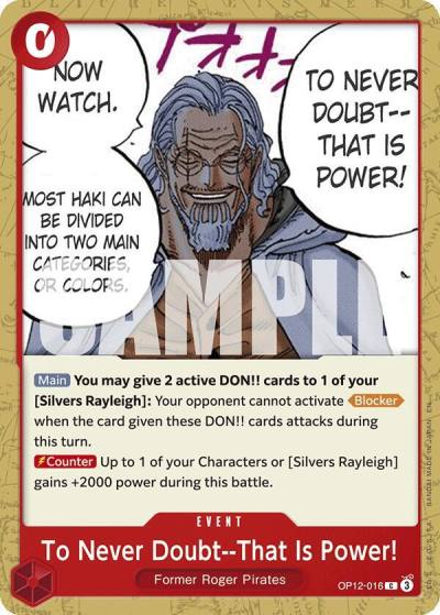 To Never Doubt--That Is Power! OP12-016 Legacy of the Master Card