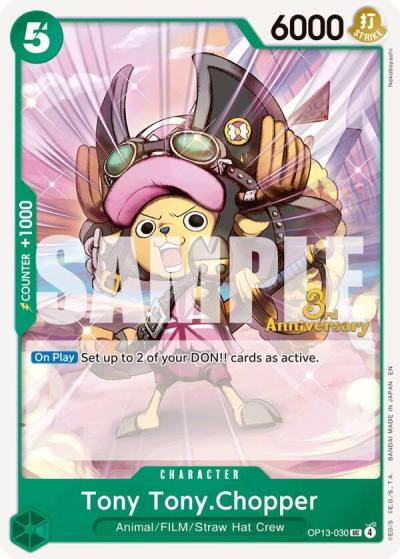 Tony Tony.Chopper OP13-030 Carrying On His Will: 3rd Anniversary Tournament Cards Card