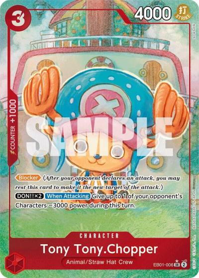 Tony Tony.Chopper (Alternate Art) EB01-006 Extra Booster: Memorial Collection Card