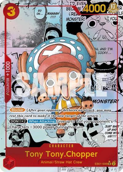 Tony Tony.Chopper (Alternate Art) (Manga) EB01-006 Extra Booster: Memorial Collection Card