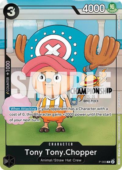 Tony Tony.Chopper (CS 25-26 Event Pack Finalist Ver.) P-065 One Piece Promotion Cards Card